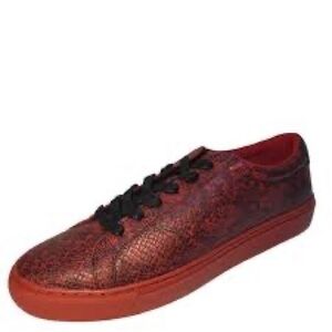 NIB GUESS Men's Barette2 Lace-Up Sneaker Red Size 7